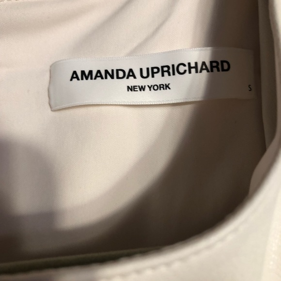 Amanda Uprichard Clifton Dress Faux Leather in Cream - Picture 5 of 8